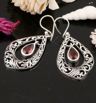 sieraden edelsteen zilver oorbellen hanger ketting 0917